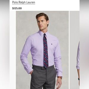 Like new Ralph Lauren men’s size medium long sleeve oxford shirt purple
